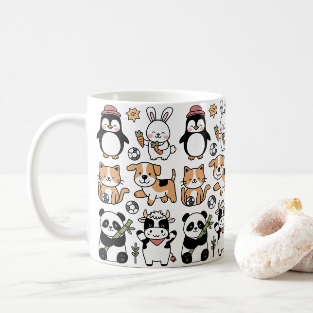 **Discover Our Coffee Mug with Smiling Animals!** Kaffemugg (Med munk)