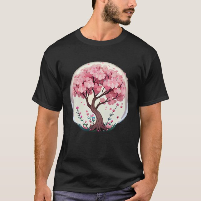 Discover the Magic of Spring with a Cherry Blossom T Shirt (Framsida)