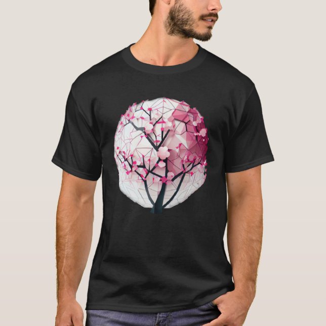 Discover the Serenity of Spring with a Cherry Blos T Shirt (Framsida)
