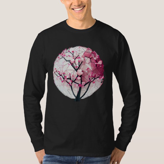 Discover the Serenity of Spring with a Cherry Blos T Shirt (Framsida)