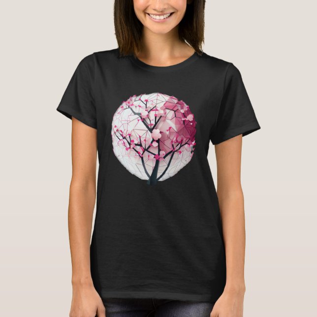 Discover the Serenity of Spring with a Cherry Blos T Shirt (Framsida)