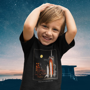 Discovery för rymdfärder och Full Moon 2009 T Shirt