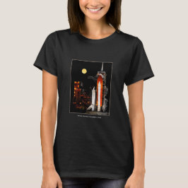 Discovery för rymdfärder och Full Moon 2009 T Shirt