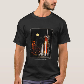 Discovery för rymdfärder och Full Moon 2009 T Shirt
