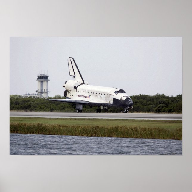 Discovery för rymdfärder på banan poster (Framsidan)