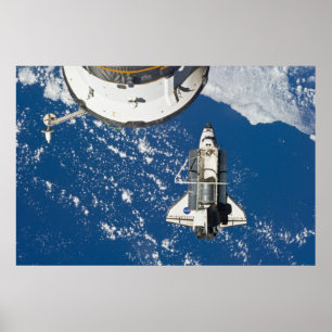 Discovery & ISS för utrymmesförskjutning Poster