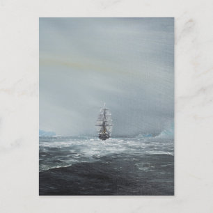 Discovery-kapten Scott och besättning Vykort