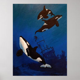 "Discovery" Orca och Wercage Poster