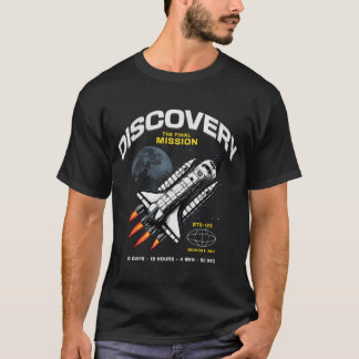 Discovery-the Final Uppdrag 2011-Vintages Space Sh T Shirt