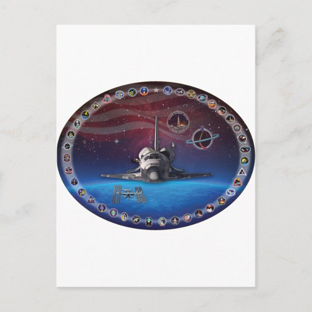 Discovery-tribute OV 103 Vykort (Framsida)