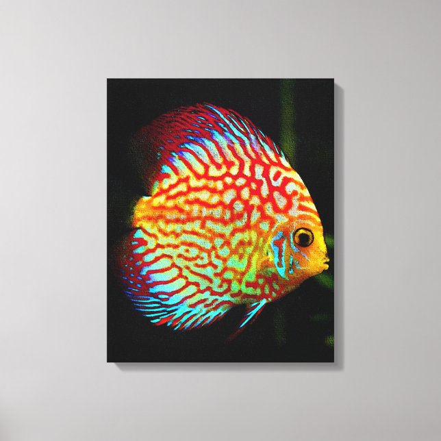 Discus aquarium fish kanvastryck (Framsida)