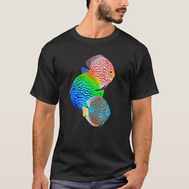Discus Fish Aquarium Fish Tank Owners T Shirt (Framsida)