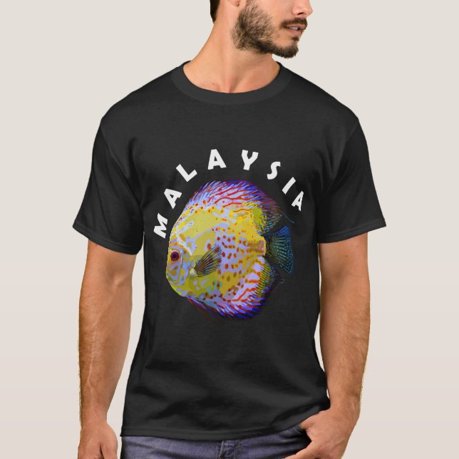 Discus Fish - Symphysodon Cichlid - Cute Freshwate T Shirt (Framsida)