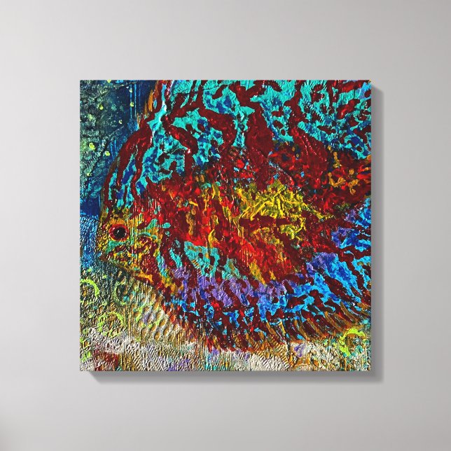 Discus fiskrettigt Kanvastryck (Framsida)