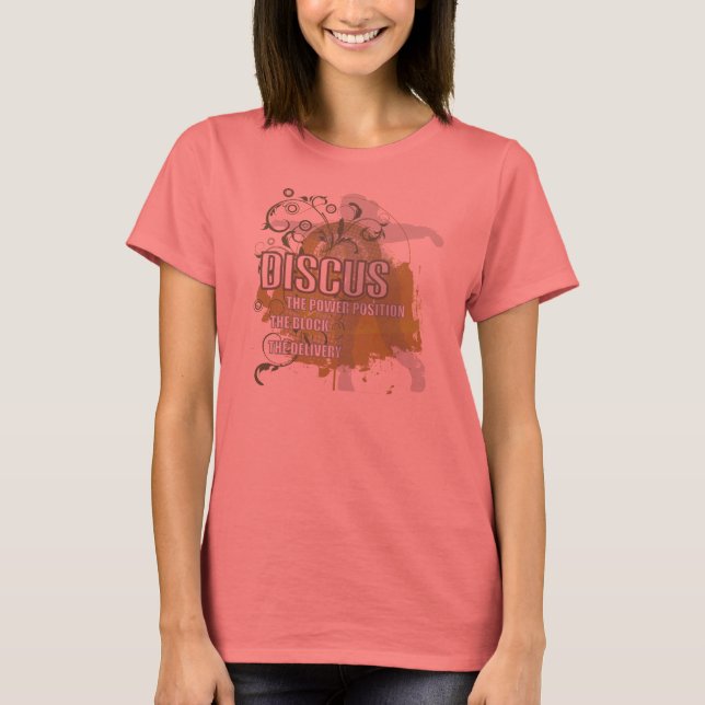 Discus.Strömläge. Blocket. Leveransen T-shirt (Framsida)