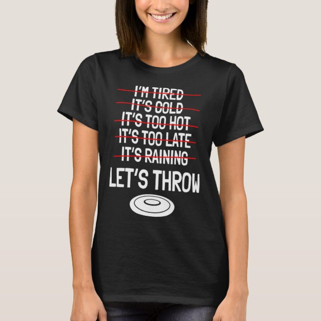 Discus Throw Player Disc Athletes Sports Track And T Shirt (Framsida)