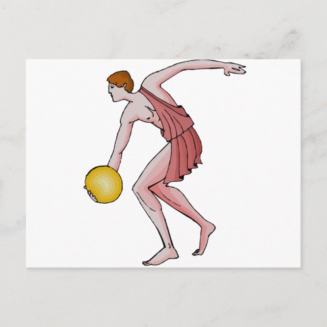 Discus Thrower 396 BC Vykort (Framsida)