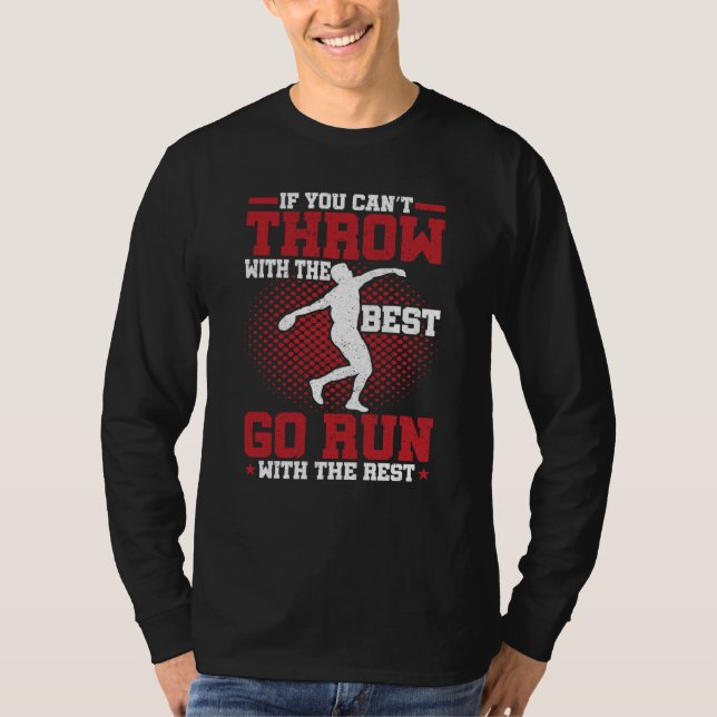 Discus Thrower Throw With The Best Discus Throwing T Shirt (Framsida)