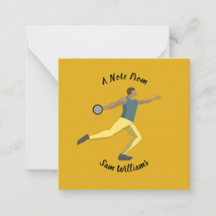 Discus Throwing Anteckningskort