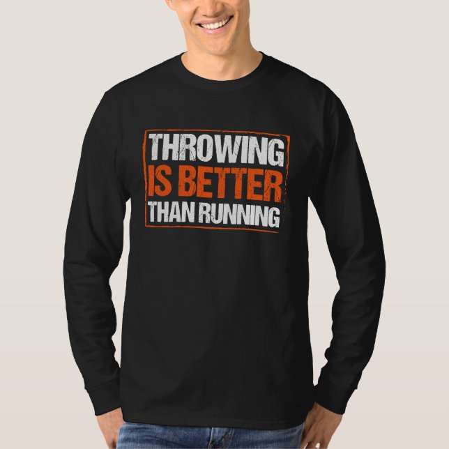 Discus Throwing Athlete Track And Field Thrower Co T Shirt (Framsida)