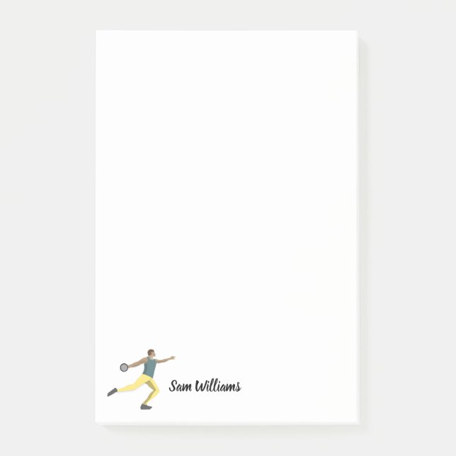 Discus Throwing Post-it Block (Framsida)