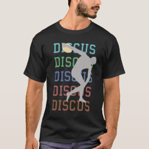 Discusthrow Track and Fält Greek Discus Gift T Shirt