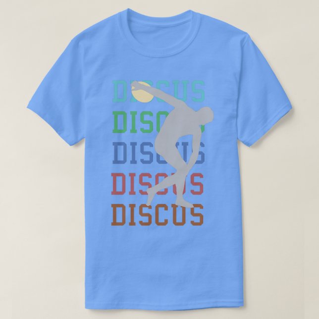 Discusthrow Track and Fält grekisk Discus Gift T Shirt (Design framsida)
