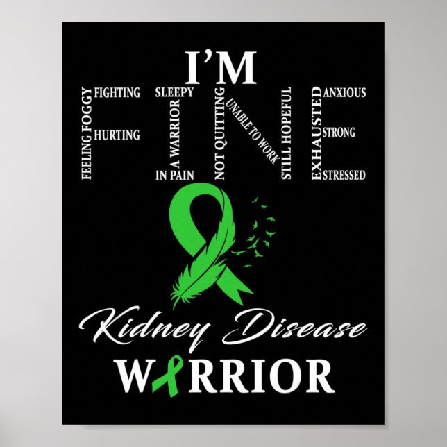Disease Warrior Jag är Bra Poster (Framsidan)