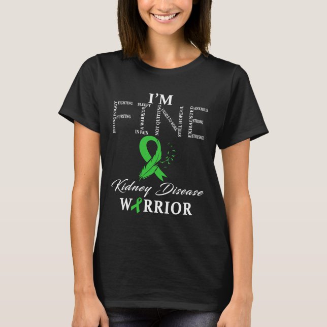 Disease Warrior Jag är Bra T Shirt (Framsida)