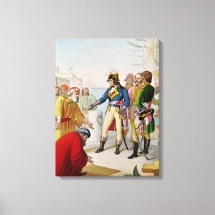 Disembarkationen av Napoleon på Alexandria Canvastryck