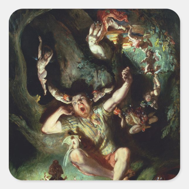 Disenchantment Grund Fyrkantigt Klistermärke (Framsida)