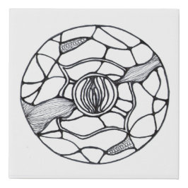Diseño abstracto en blanco y negro