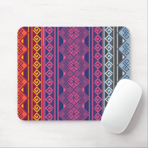 Diseño Andino Azul, Naranja y Magenta Musmatta