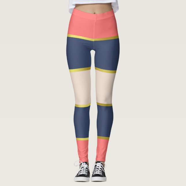 Diseño clásico coral leggings (Framsida)