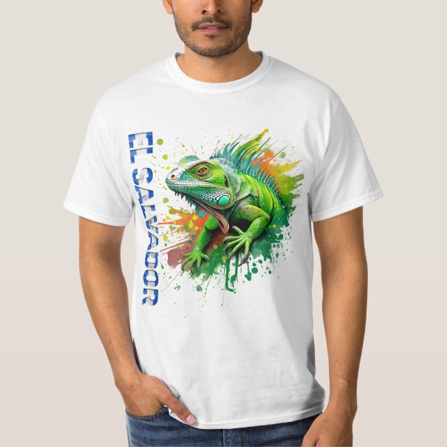 DISEÑO EL SALVADOR IGUANA  T SHIRT (Framsida)