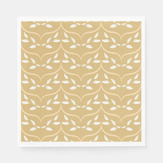 Diseño elegante de hojas y arcos pappersservett