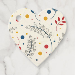 Diseño floral gåvor etiketter