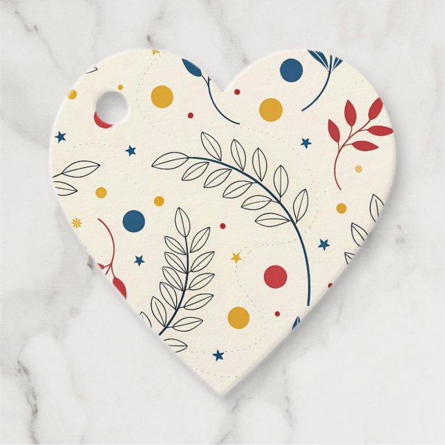 Diseño floral gåvor etiketter (Framsida)