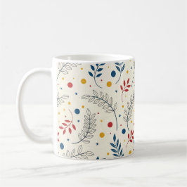 Diseño floral kaffemugg