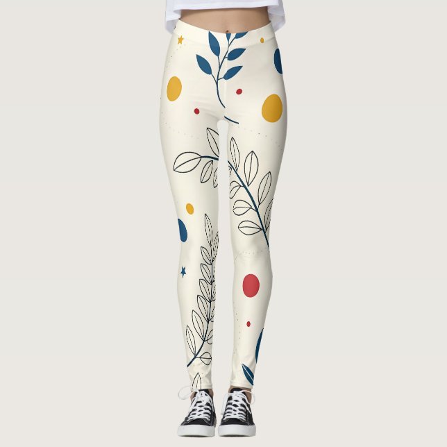 Diseño floral leggings (Framsida)