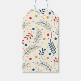 Diseño floral presentetikett