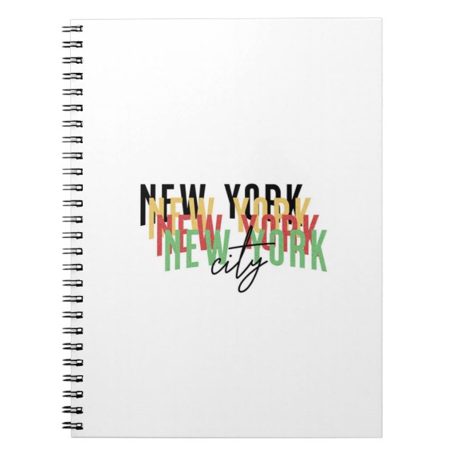 Diseño maximalista de NY  Anteckningsbok (Framsidan)