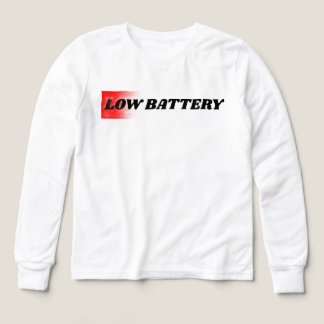 Diseño minimalista Low Battery T Shirt