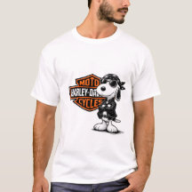 Diseño Moto harley Snoopy