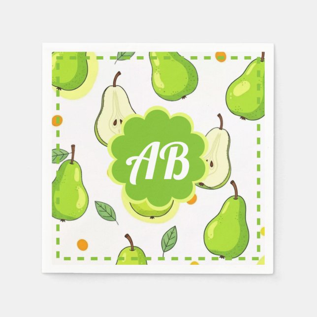 diseño peras pappersservett (Framsidan)