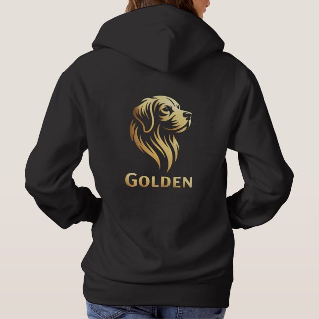 Diseño Premium de Golden en Dorado T Shirt (Baksida)