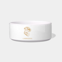 Diseño Premium de Labrador retriever en Dorado