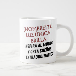 DISEÑO REGALO PERSONALIZADO (NOMBRE)ENERGÍAINSPIRA JUMBO MUGG