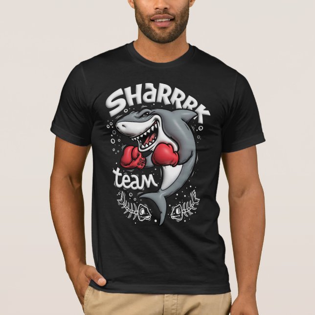 Diseño Sharrrk Team T Shirt (Framsida)
