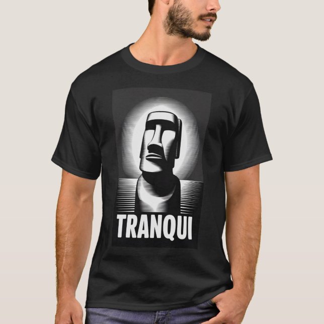Diseño vectorizado en blanco y negro, alto contras t shirt (Framsida)